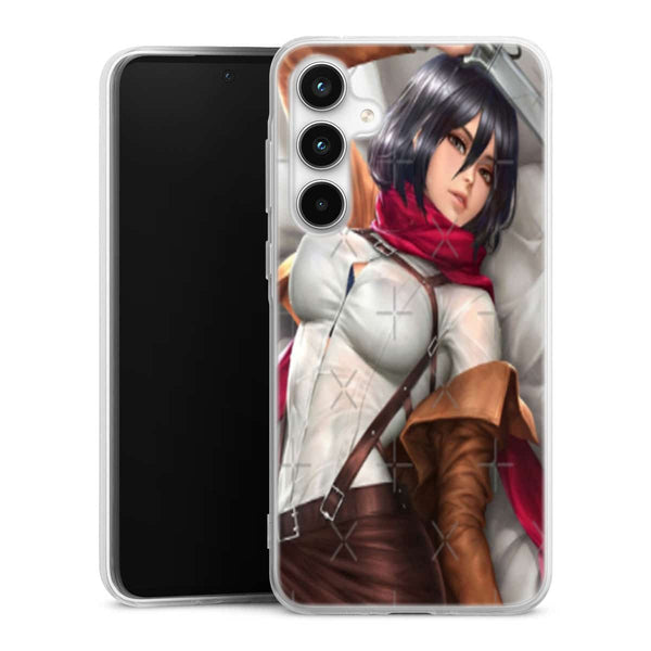 Coque Samsung Galaxy A35 Mikasa Attack on Titan filles sexy beau cul