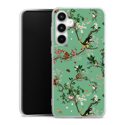Coque Samsung A35 5G Monde des singes vert