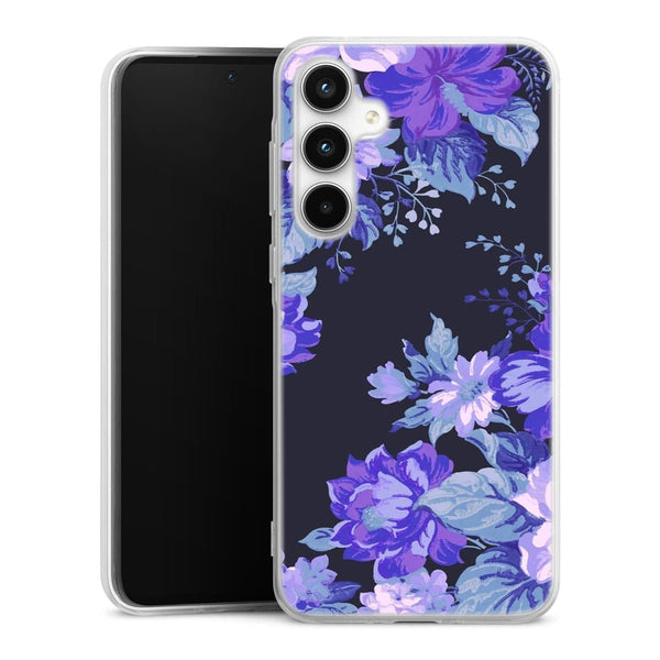 Coque Samsung A35 5G Motif Floral de minuit