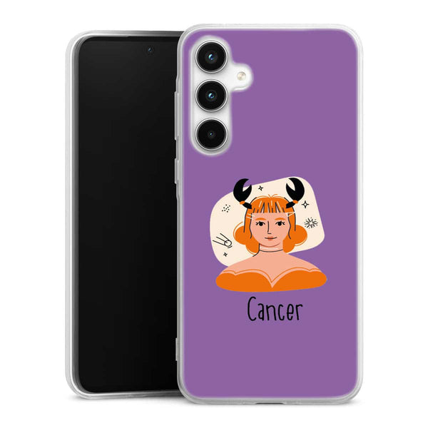 Coque gel silicone Samsung A35 5G Zodiac Cancer
