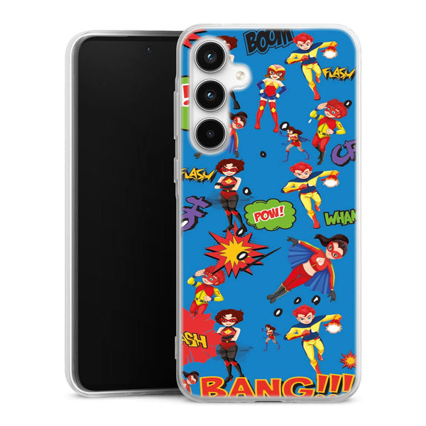 Coque Samsung Galaxy A35 Super Héros Bleu