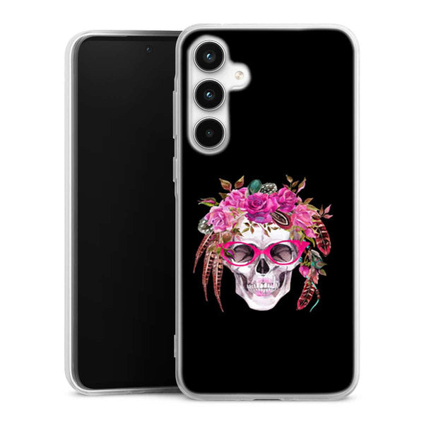 Coque Samsung A35 5G Watercolor Human Skull