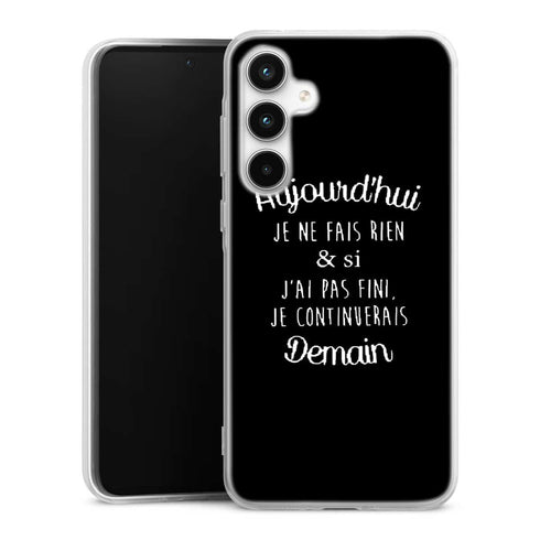 Coque Samsung A35 5g Aujourd'hui je ne fais rien