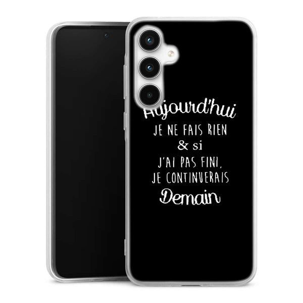 Coque Samsung A35 5g Aujourd'hui je ne fais rien