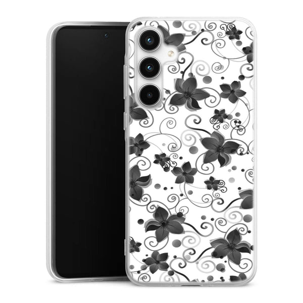 Coque Samsung A35 5G Black Flower