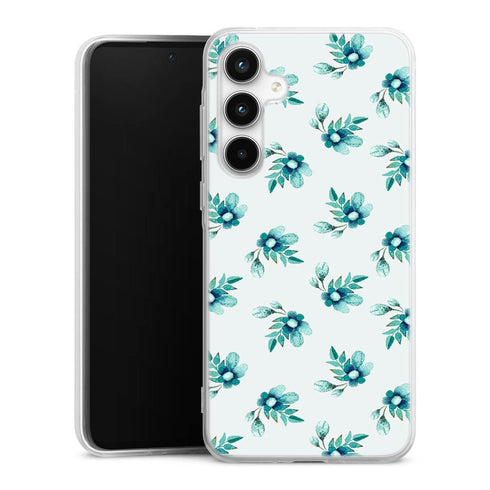 Coque Samsung A35 5G Blue Flowers