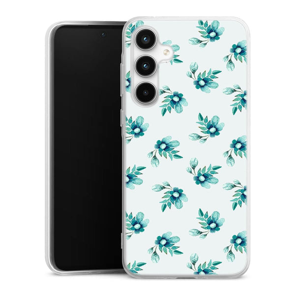 Coque Samsung A35 5G Blue Flowers