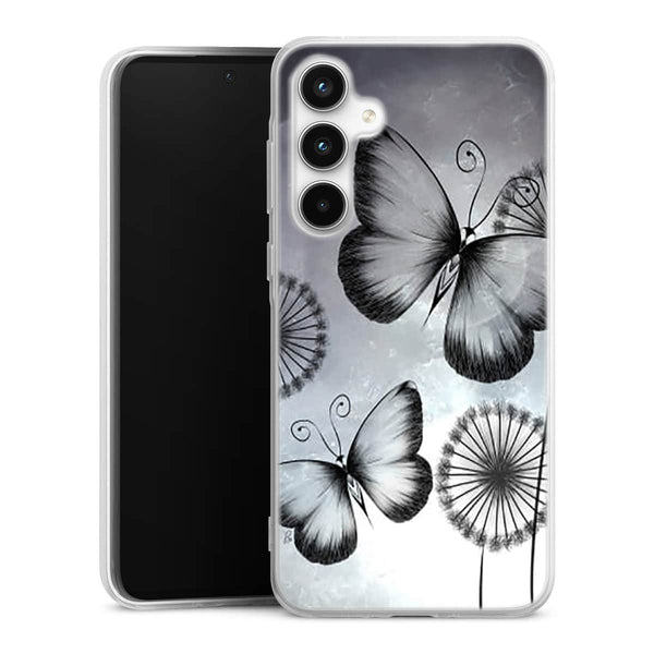 Coque Samsung a35 Butterflies Dandelion