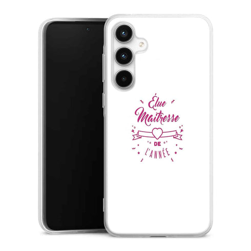 Coque Samsung a35 Elue maitresse de l'annee cadeau professeur