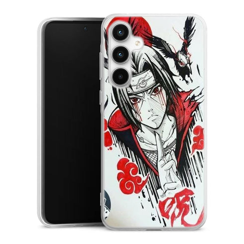 Coque Samsung Galaxy A35 itachi blood eyes raven akatsuki