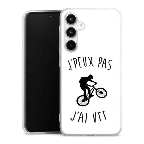 Coque Samsung A35 5G Je peux pas j'ai VTT Mountain Bike