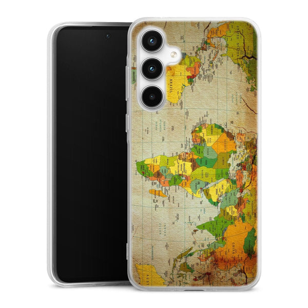 Coque Samsung A35 5G Mappemonde