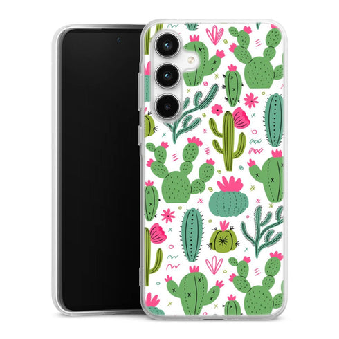 Coque Samsung A35 5G Minimalist pattern With Cactus Plants