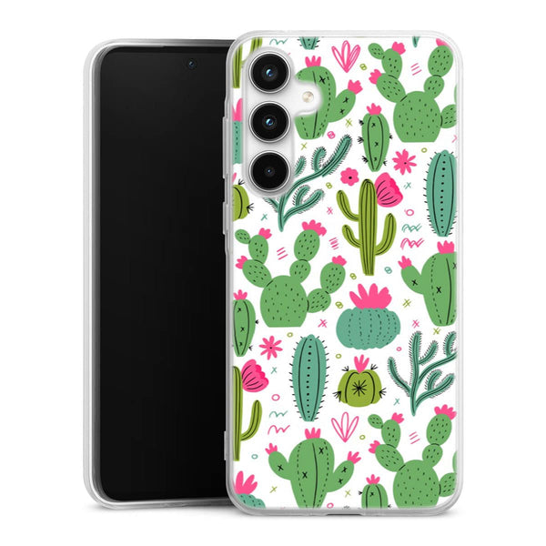 Coque Samsung A35 5G Minimalist pattern With Cactus Plants