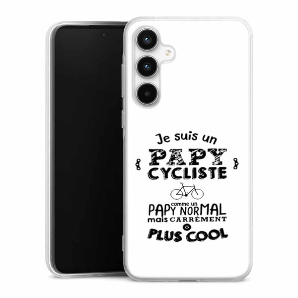Coque Samsung A35 5G Papy Cycliste