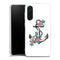Coque Samsung Galaxy A37 5G ancre florale rose | Housse silicone, antichocs, protection optimale - Motif floral