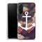 Coque Samsung Galaxy A27 5G ancre florale fond de roses | Housse silicone, antichocs, protection optimale - Motif floral