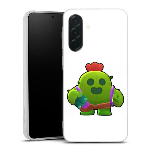 Coque pour Samsung Galaxy A36 5g Brawl Stars Spike Cactus | Housse silicone, Protection optimale - Motif Jeux video Gaming