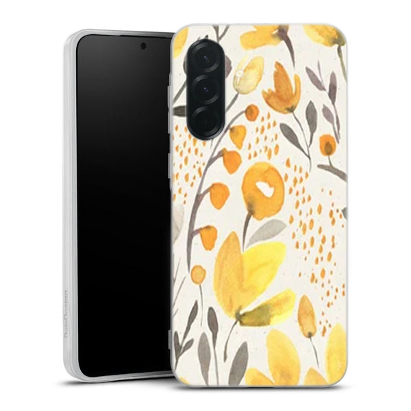Coque Samsung Galaxy A36 5G Champs Jaunes | Housse silicone, antichocs, protection optimale - Motif floral