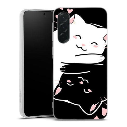 Coque Samsung Galaxy A36 5G Chats Kawaii Yin et Yang
