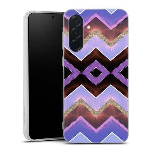 Coque pour Samsung A36 5G Chevrons Azteque Violet