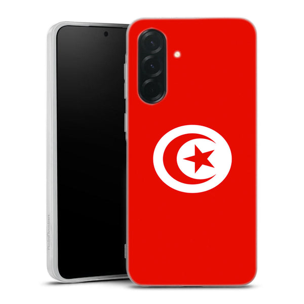 coque samsung A36 5G drapeau Tunisie, collection pour homme, femme, protection de silicone pas cher