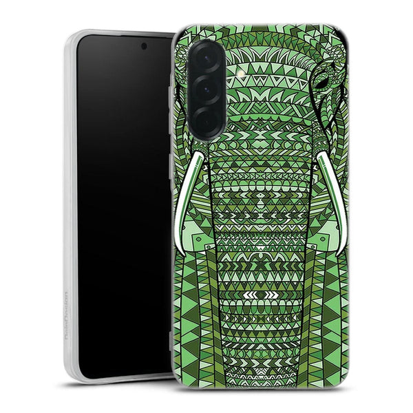 Coque Samsung Galaxy A36 5G Elephant Vert Azteque
