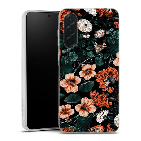 Coque Samsung Galaxy A27 5G Foret de nuit XVII | Housse silicone, antichocs, protection optimale - Motif floral