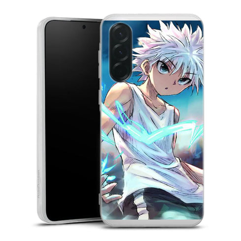 coque samsung A36 5G Hunter X Hunter Kirua Pouvoir Electricite