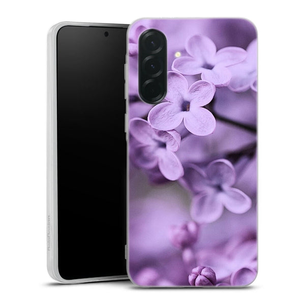 Coque Samsung Galaxy A27 5G Lilas | Housse silicone, antichocs, protection optimale - Motif floral violet