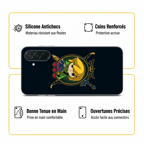 idée cadeau homme original et utile pour tous les jours avec la Coque de télephone Samsung a36 5G Link Portrait