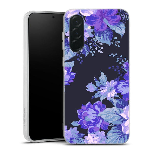 Coque Samsung Galaxy A36 5G Motif Floral de minuit | Housse silicone, antichocs, protection optimale - Motif floral