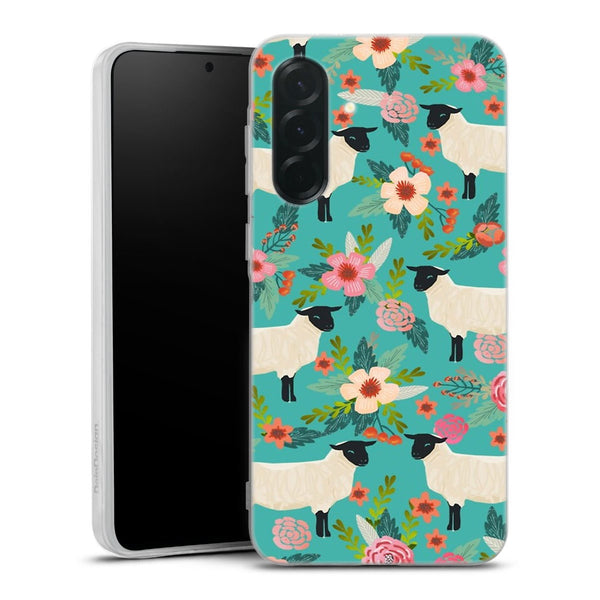 Coque Samsung Galaxy A37 5G Motif Floral de sanctuaire de ferme de moutons | Housse silicone, antichocs, protection optimale - Motif floral
