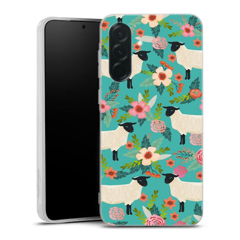 Coque Samsung Galaxy A36 5G Motif Floral de sanctuaire de ferme de moutons | Housse silicone, antichocs, protection optimale - Motif floral