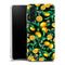 Coque Samsung Galaxy A36 5G Orange sur Fond Noir | Housse silicone, antichocs, protection optimale - Motif floral