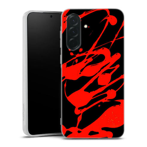 Coque pour Samsung A36 5G Paint Slpash Rouge