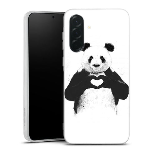Coque Samsung Galaxy A36 5G Panda Love