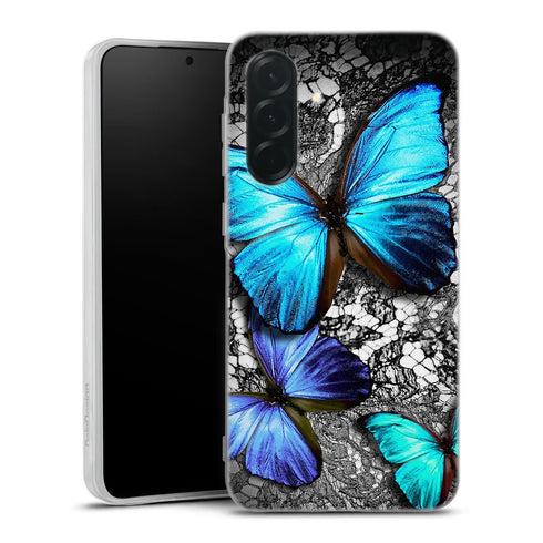 Coque Samsung Galaxy A37 5G Papillon Turquoise