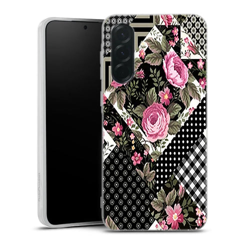 Coque Samsung Galaxy A36 5G Patchwork Floral | Housse silicone, antichocs, protection optimale - Motif floral