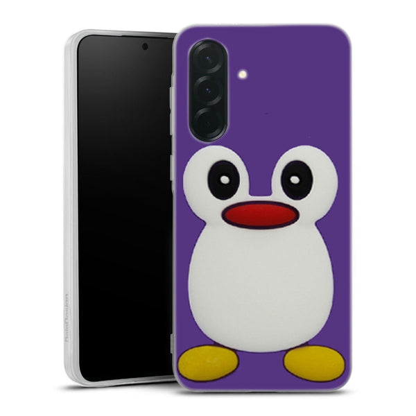 Coque Samsung Galaxy A37 5G Pingouin Violet