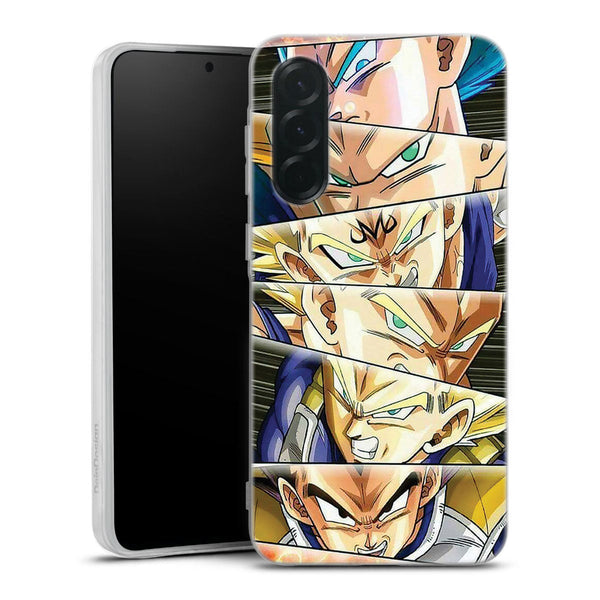 coque samsung A36 5G Regard Vegeta, protection smartphone Manga Dbz Freezer en silicone antichocs