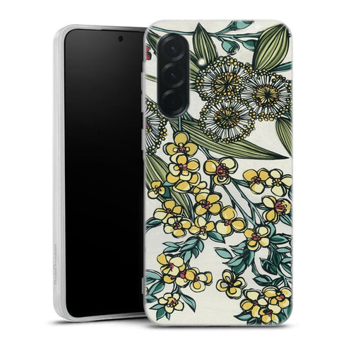 Coque Samsung Galaxy A36 5G Retro Australian Native Floral | Housse silicone, antichocs, protection optimale - Motif floral