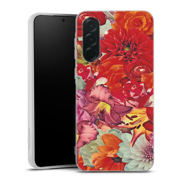 Coque Samsung Galaxy A27 5G Rosses | Housse silicone, antichocs, protection optimale - Motif floral