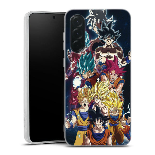 coque samsung A36 5G Sangoku Evolution, une transformation Goku unique pour votre smartphone et les fans de Dragon Ball