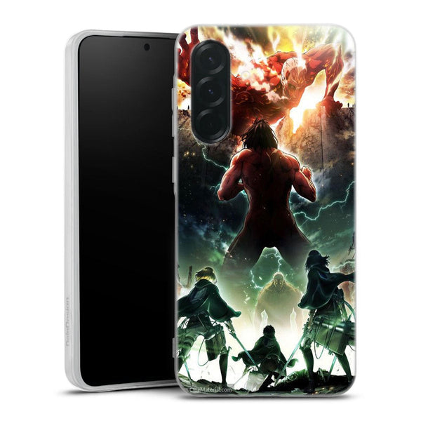 coque samsung A36 5G Shingeki no Kyojin, collection Manga Attaque des Titans, impression aot snk en HD pour les Geeks ados