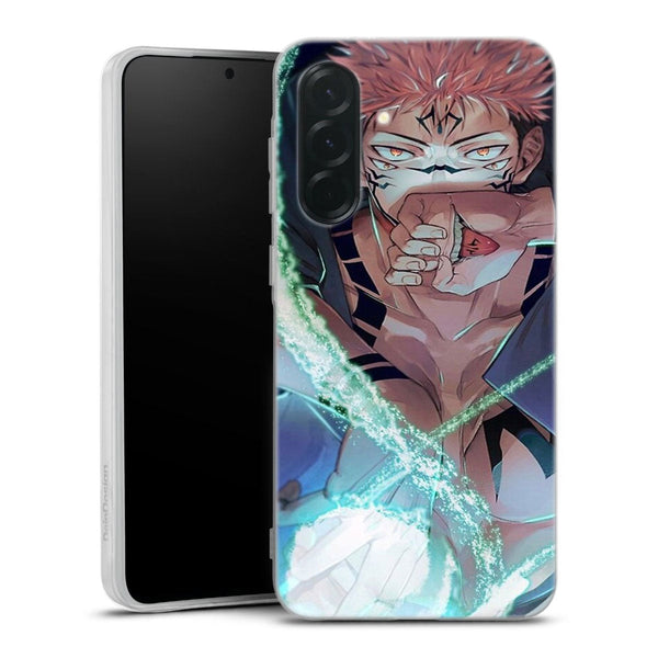 coque samsung A36 5G Sukuna pleine puissance Jujutsu Kaisen, combat Manga, protection smartphone ultra résistante aux chocs