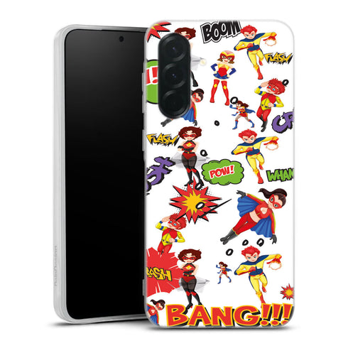 coque samsung A36 5G Super Heros Blanc