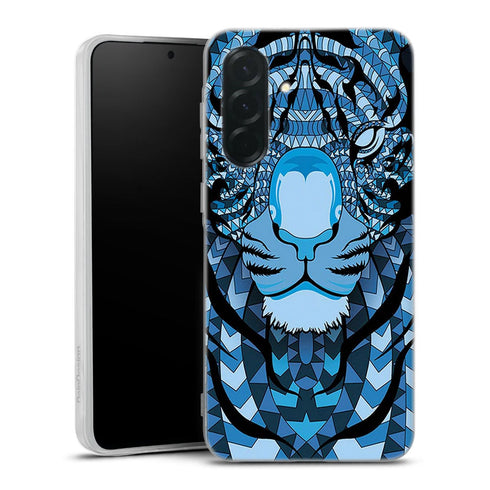Coque Samsung Galaxy A36 5G Tigre Bleu Aztec