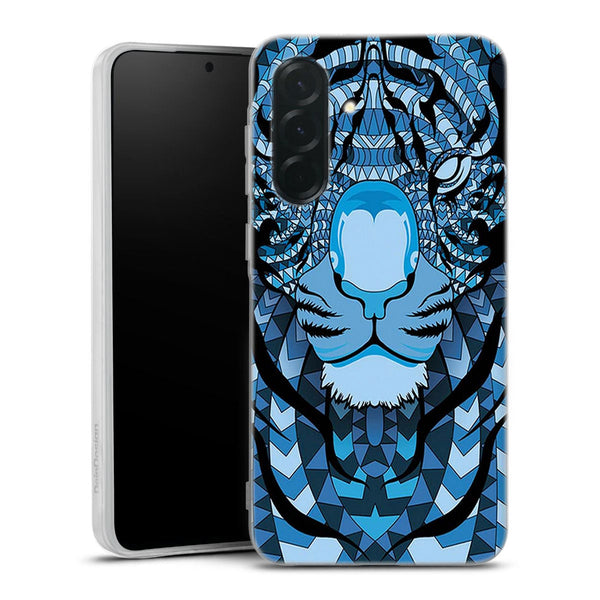 Coque Samsung Galaxy A36 5G Tigre Bleu Aztec