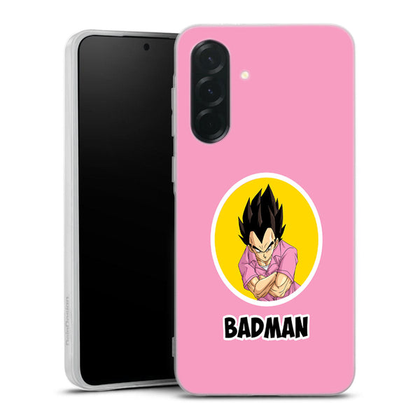 coque samsung A36 5G Vegeta Badman, motif ssj dragon ball imprimé en HD sur une protection de silicone premium
